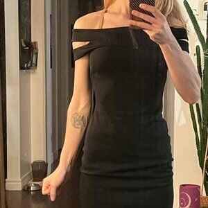 Dress black Feminine Off shoulder
